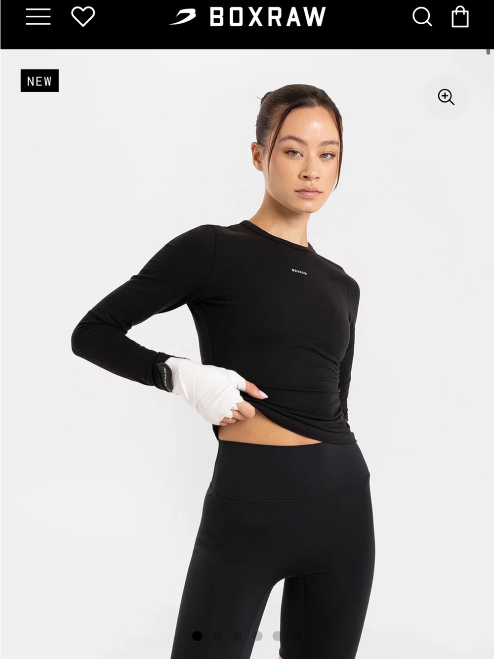 Boxraw Women's Black Long-Sleeve Performance Tee